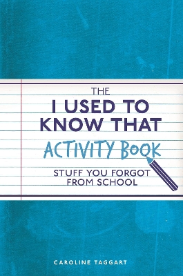 I Used to Know That Activity Book book