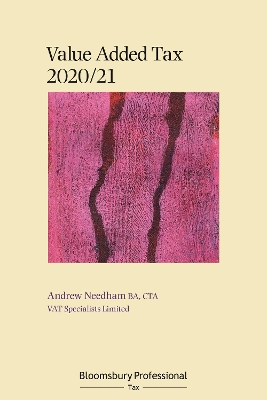 Bloomsbury Professional VAT 2020/21 book