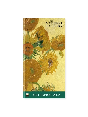 National Gallery: Van Gogh, Sunflowers 2025 Year Planner - Month to View book