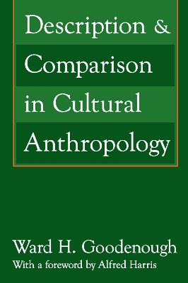 Description and Comparison in Cultural Anthropology by Alfred Harris