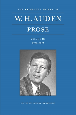 W. H. Auden Prose book