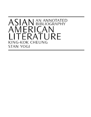 Asian American Literature book