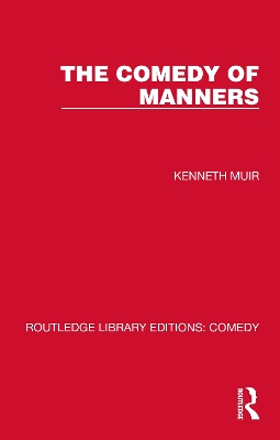 The Comedy of Manners book