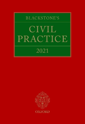 Blackstone's Civil Practice 2021 book