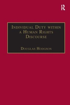 Individual Duty within a Human Rights Discourse by Douglas Hodgson