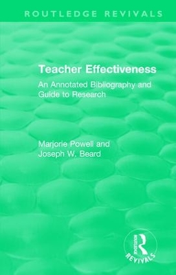 Teacher Effectiveness book