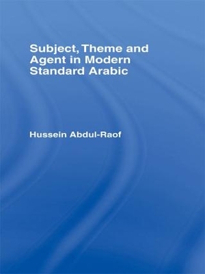Subject, Theme and Agent in Modern Standard Arabic book
