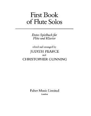 First Book of Flute Solos book