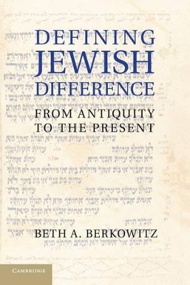 Defining Jewish Difference book