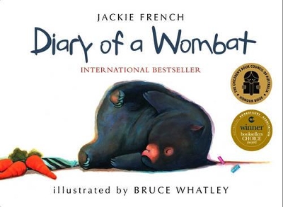 Diary of a Wombat board book by Bruce Whatley