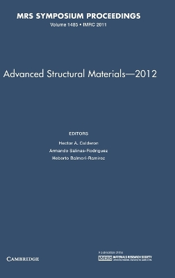 Advanced Structural Materials - 2012: Volume 1485 book