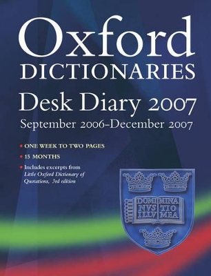 Oxford University Desk Diary 2006-2007 by Oxford Staff