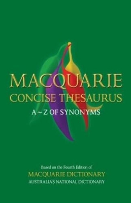 Macquarie Concise Thesaurus book