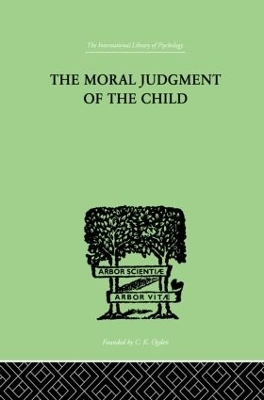 Moral Judgment Of The Child book