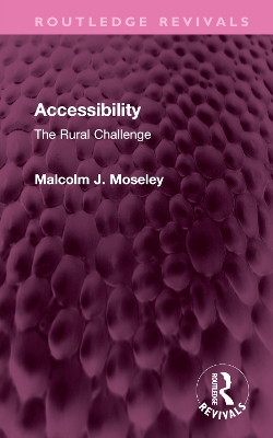 Accessibility: The Rural Challenge book