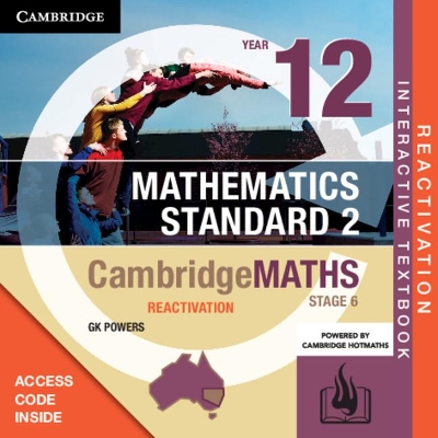 CambridgeMATHS NSW Stage 6 Standard 2 Year 12 Reactivation Card by Gregory Powers