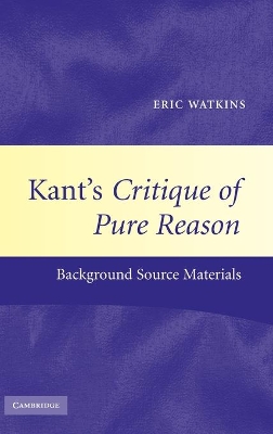 Kant's Critique of Pure Reason book