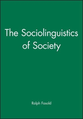 Sociolinguistics of Society book