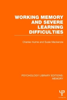 Working Memory and Severe Learning Difficulties book