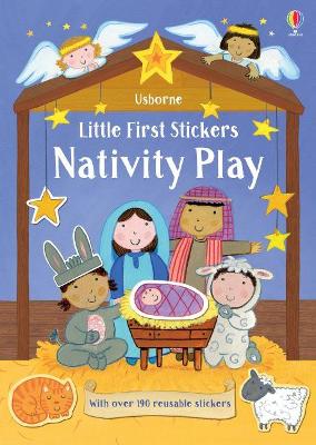 Little First Stickers Nativity Play book