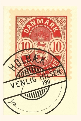 Vintage Journal Cancelled Danish Stamp book