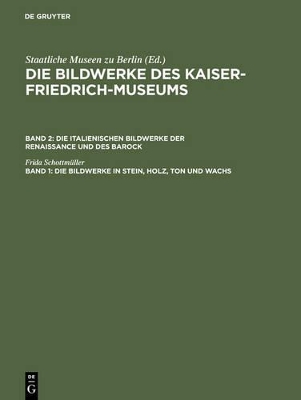 Die Bildwerke in Stein, Holz, Ton und Wachs book