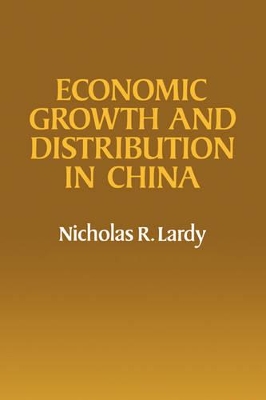 Economic Growth and Distribution in China book