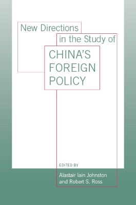 New Directions in the Study of China's Foreign Policy book