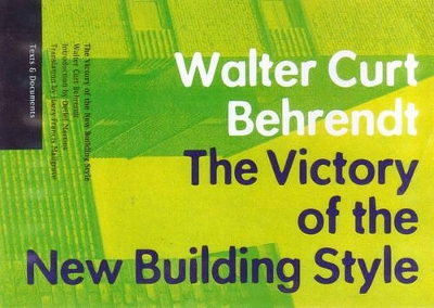 Victory of the New Building Style book