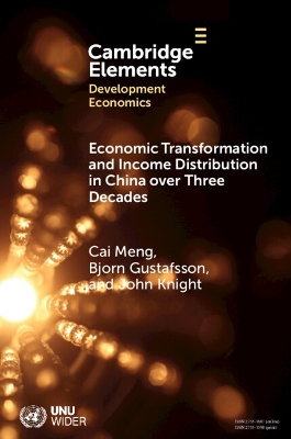 Economic Transformation and Income Distribution in China over Three Decades by Cai Meng