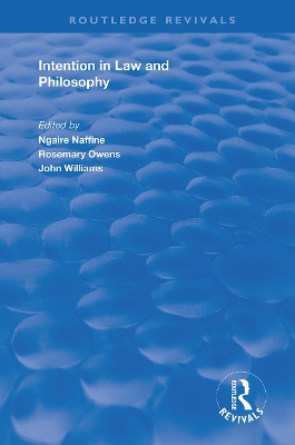 Intention in Law and Philosophy book