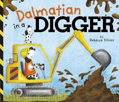 Dalmatian in a Digger by ,Rebecca Elliott
