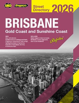 Brisbane refidex Street Directory 2026 70th edition book