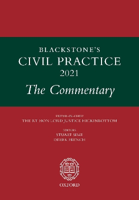 Blackstone's Civil Practice 2021: The Commentary book