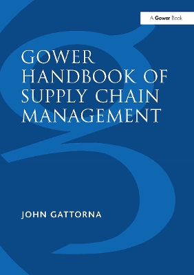 Gower Handbook of Supply Chain Management book