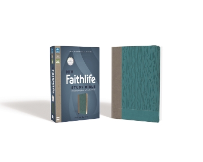 NIV, Faithlife Study Bible, Imitation Leather, Gray/Blue, Indexed: Intriguing Insights to Inform Your Faith book