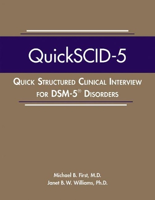 Quick Structured Clinical Interview for DSM-5® Disorders (QuickSCID-5) book