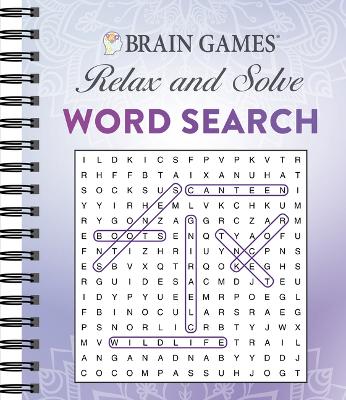 Brain Games - Relax and Solve: Word Search (Purple) book