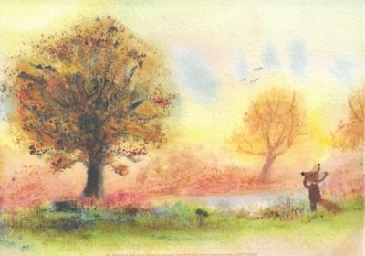 Fletcher and the Falling Leaves (Poster) by Julia Rawlinson