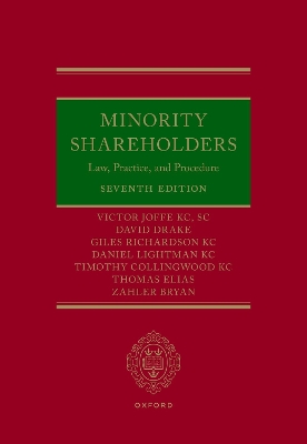 Minority Shareholders: Law, Practice, and Procedure book