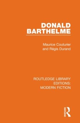 Donald Barthelme by Maurice Couturier