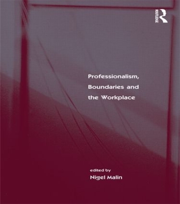 Professionalism, Boundaries and the Workplace by Nigel Malin