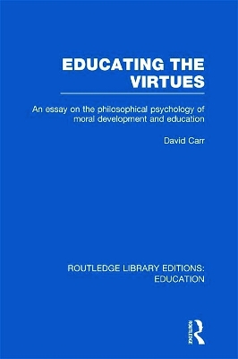 Educating the Virtues book