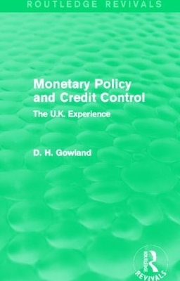 Monetary Policy and Credit Control book