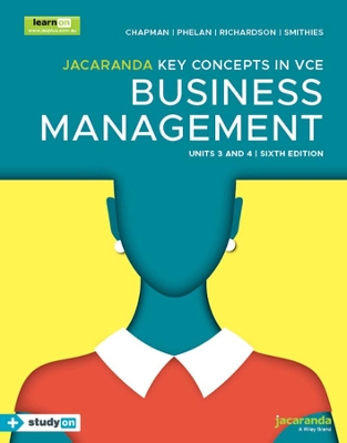 Jacaranda Key Concepts in VCE Business Management Units 3&4 book