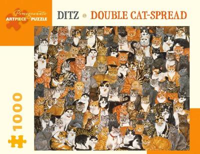 Ditz Double Cat-Spread 1000-Piece Jigsaw Puzzle book