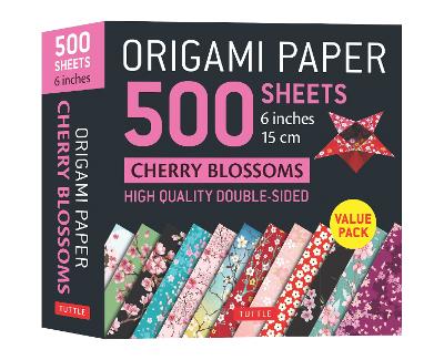 Origami Paper 500 sheets Cherry Blossoms 6 inch (15 cm): Tuttle Origami Paper: High-Quality Double-Sided Origami Sheets Printed with 12 Different Patterns (Instructions for 6 Projects Included) book