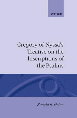 Gregory of Nyssa's Treatise on the Inscriptions of the Psalms book