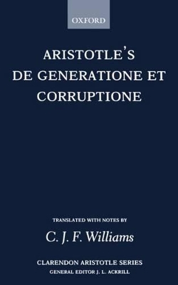 De Generatione et Corruptione book