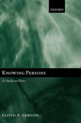 Knowing Persons: A Study in Plato book